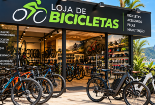 Loja de bicicletas na região oceânica