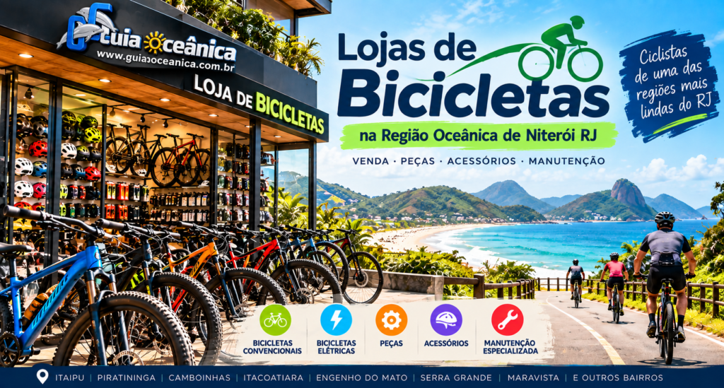 Loja de bicicletas na região oceânica