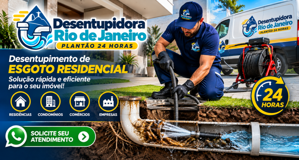 desentupidora no Rio de Janeiro