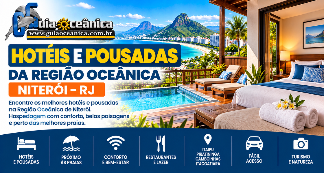 Hotéis e Pousadas na Região Oceânica de Niteroi RJ.